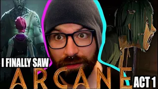 I FINALLY SAW ARCANE LEAGUE OF LEGENDS ACT 1! EP 1-3 REACTION & BREAKDOWN! (TRYING TO STAN)