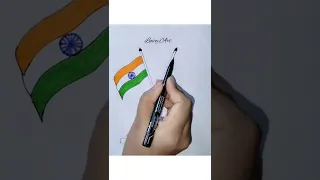 India VS Pakistan Flag Drawing #challenge  #shorts