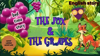 The Fox and The Grapes 🍇| story for childrens with moral| Motivational story for kids|audiobook