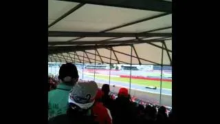 Fernando Alonso crashing in qualifying for British grand pr