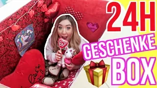 24 STUNDEN eingesperrt in XXL VALENTINSTAG GESCHENKE BOX