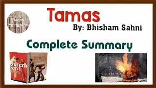 Tamas by Bhisham Sahni/complete summary #englishliterature