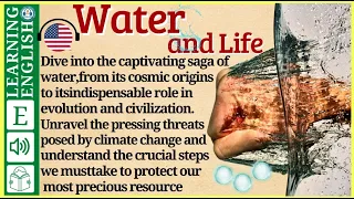 learn English through story  level 2 🍁Water And life ( Graded Reader Level 2 ) | WooEnglish