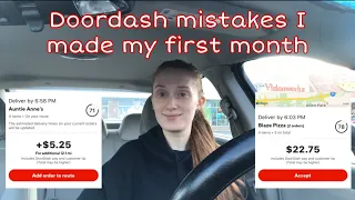 5 Doordash mistakes I made in the first month | Emilee Russell