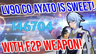 C0 Ayato is SWEET! 4★ Weapon Showcase! Genshin Impact