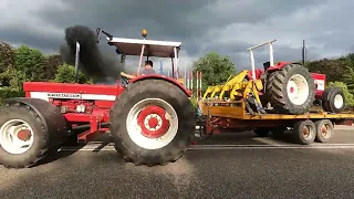 Tractor show parade vertrek historische tractoren show Panningen 2022/ Historisch Festival Panningen