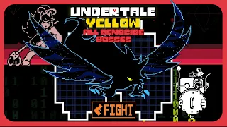 Undertale Yellow - All Bosses Genocide Route + Ending