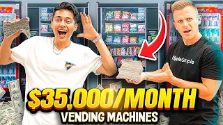 He Makes $35,000 Per Month Working 3 Days a Week | Vending Machines