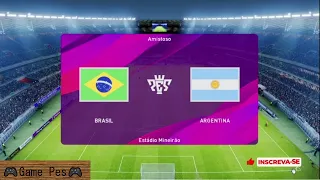 BRASIL X ARGENTINA - GAME PLAY - Neymar e Messi em campo