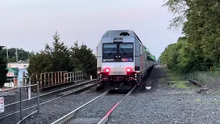 NJ Transit: Two Raritan Valley Line Trains At Dunellen Station NJ: (05/20/2024)