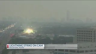 News across Texas: Lightning strike caught on camera