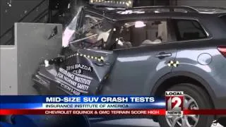 Only two midsize SUVs get top rating in crash tests