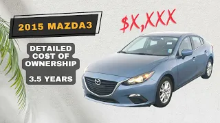 2015 Mazda3 Ownership Review & Costs | 3.5 Years | Timing Cover Leak | Steering Wheel & Infotainment