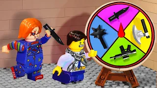 Do NOT Spin with MYSTERY WHEEL of Chucky - Lego Horror Animations