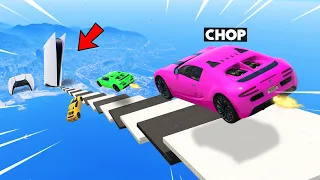 GTA 5 PS5 MEGA RAMP CHALLENGE WITH CHOP AND FROSTY