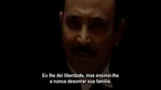 Cena inicial do filme O Poderoso Chefão no idioma original (legendado em PT-BR)