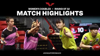 Elizabeta Samara/Andreea Dragoman vs Cheng I-Ching/Li Yu-Jhun | WD R32 | Singapore Smash 2023