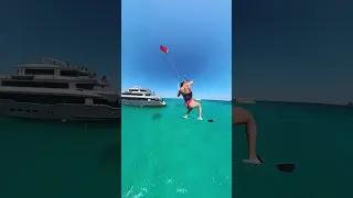 Viral Super Yacht jump Kitesurfing! 🤯