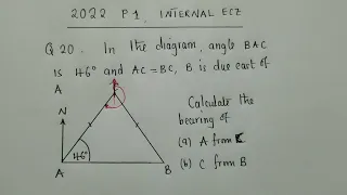 Bearing 2022 Paper 1, ECZ Internal