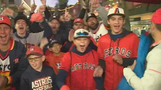 Houstonians make trip to Boston to cheer on Astros in ALCS