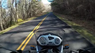 First Ride on the Blue Ridge Parkway - BMW F650GS