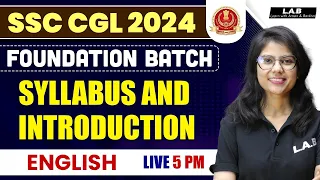 SSC CGL Foundation Batch | SSC CGL English by Barkha Maam | Syllabus Introduction