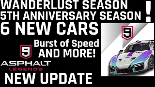 Asphalt 9 new update  •  Wanderlust and 5th Anniversary season