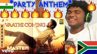 SOUTH AFRICAN REACTS TO THALAPATHY VIJAY !! | Master - Vaathi Coming Video | Thalapathy Vijay