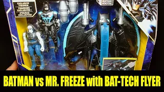 Batman VS Mr Freeze with Bat Tech Flyer DC Comics Multiverse Spin Master Vehicle Unboxing and Review