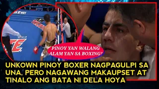 PINOY BOXER NA MAY PEPETSUGING RECORD NAGPAGULPI MUNA BAGO TINAPOS ANG BATA NI DELA HOYA!!