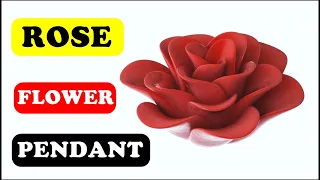 Rose Flower Pendant 3D Model In Matrix 3D