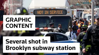 WARNING: GRAPHIC CONTENT - Shooting in Brooklyn subway station, explosives found