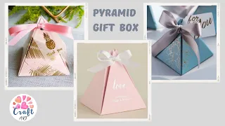 Pyramid gift box / DIY gift wrapping / pyramid box