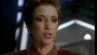 Odo and Kira confront the collaborator Kubus