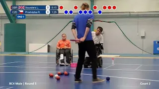 Pajulahti World Boccia Challenger 14.05.2024. Louis Saunders 🇬🇧 vs Radek Procházka 🇨🇿 (BC4)