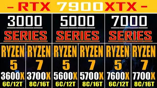 R5 3600X vs R7 3700X vs R5 5600X vs R7 5700X vs R5 7600X vs R7 7700X || PC GAMES TEST ||