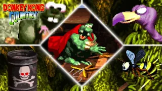 All Bosses (No damage) - Donkey Kong Country (SNES)