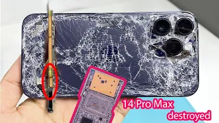 IPhone 14 Pro Max Destroyed document important in phone Restoration iPhone 14 Pro Max Swap mainboard