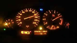 BMW E39 520i acceleration 0-190km/h