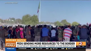 800 military personnel being sent to border as migrant crossings rise