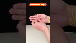 Easy Rubber Band Magic Trick #shorts #viral #magictricks