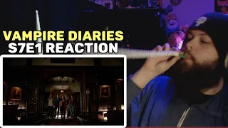 The Vampire Diaries "DAY ONE OF TWENTY-TWO THOUSAND, GIVE OR TAKE" (S7E1 REACTION!!!)