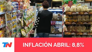 La inflación de abril fue de 8,8% y acumuló 289,4% en el último año