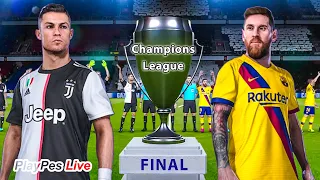 PES 2020 - Juventus vs Barcelona - Final UEFA Champions League - UCL - Gameplay PC