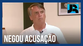 Em entrevista exclusiva ao JR, Bolsonaro diz que nunca existiu tentativa de golpe no governo dele