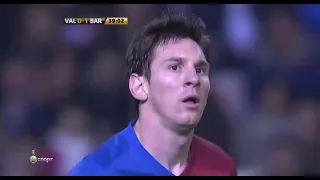 Messi Vs Valencia (Away) 2008 - 09 English Commentary HD