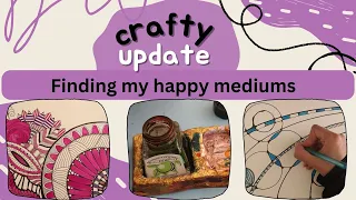 Finding my happy medium art sketchbook progress neurographic zentangle tangles and craft projects
