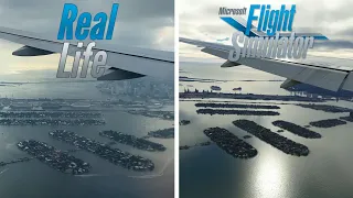 Microsoft Flight Simulator (MSFS 2020) vs Real Life | Landing in Miami (MIA)