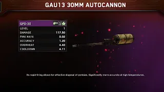 GAU13 30MM Autocannon (NEW EPIC) No upgrade Zombie Gunship testing #zg #zombiegunshipsurvival