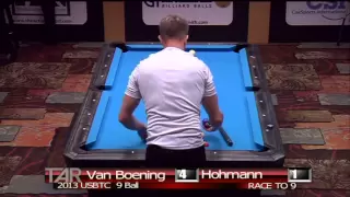 2013 USBTC 9 Ball Division. Shane Van Boening vs Thorsten Hohmann